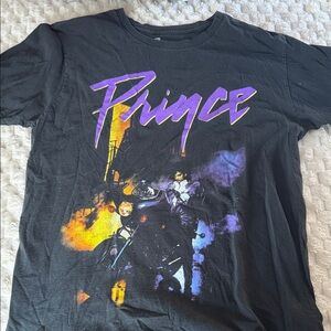 Black Graphic T-Shirt-Prince